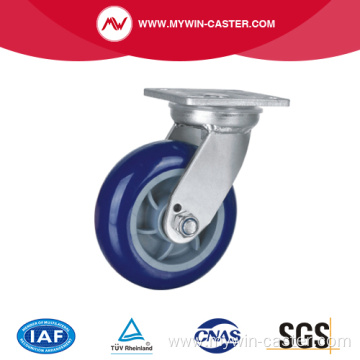 Heavy 6 Inch 430kg Plate Swivel TPU Caster